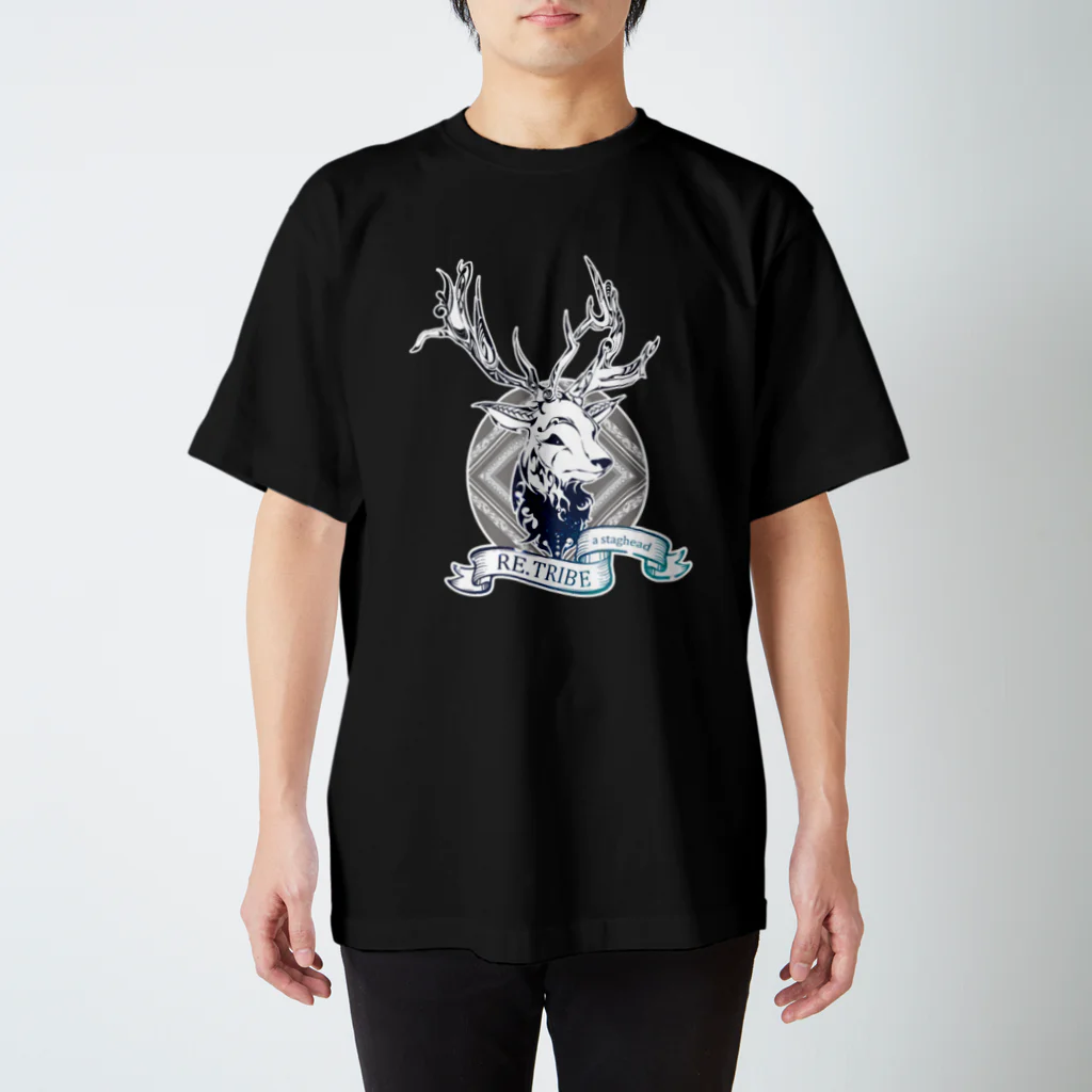 にしのひつじかいのキラキラの鹿 スタンダードTシャツ