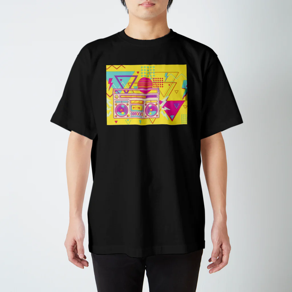 yuuuujのレトロ　カセットテープ スタンダードTシャツ