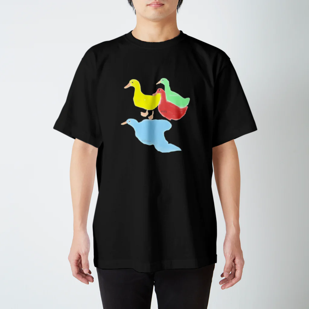 knob屋の喜怒哀楽アヒル スタンダードTシャツ