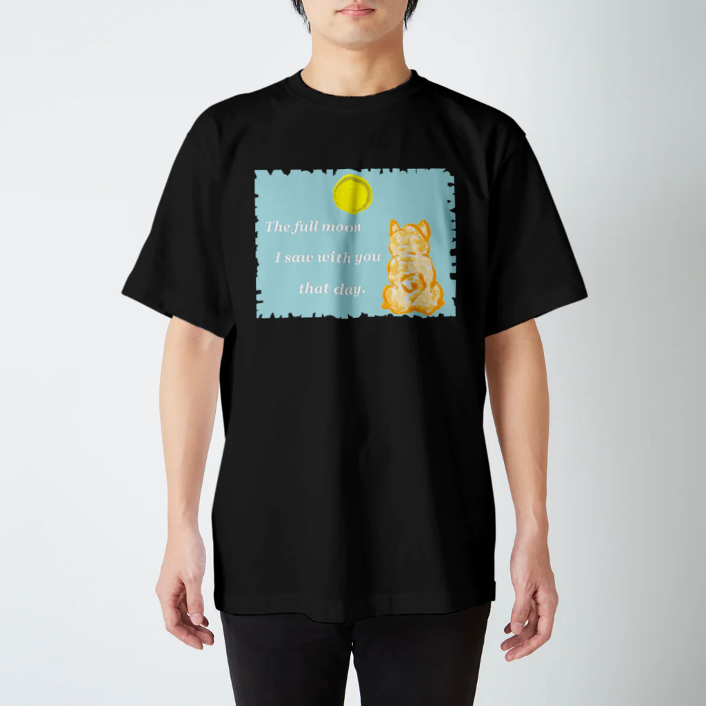 いっぷく処 てんてんのあの日きみと見た月 Regular Fit T-Shirt