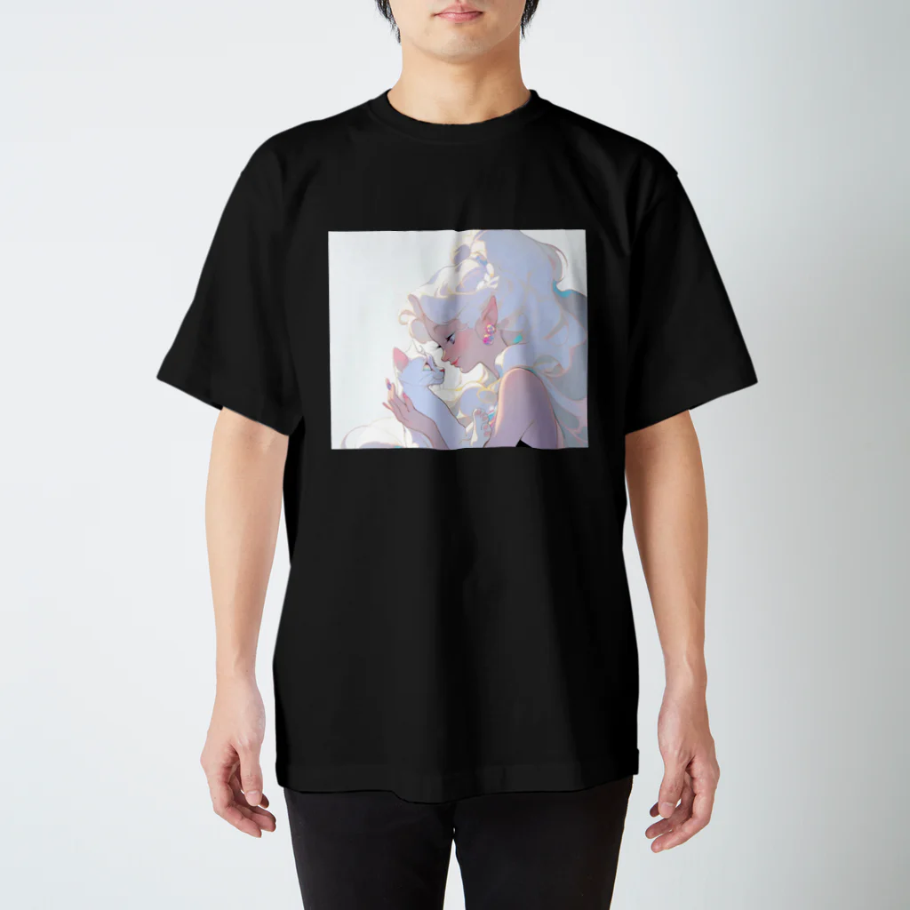 みにゆん　ねこのGirls and cats Regular Fit T-Shirt