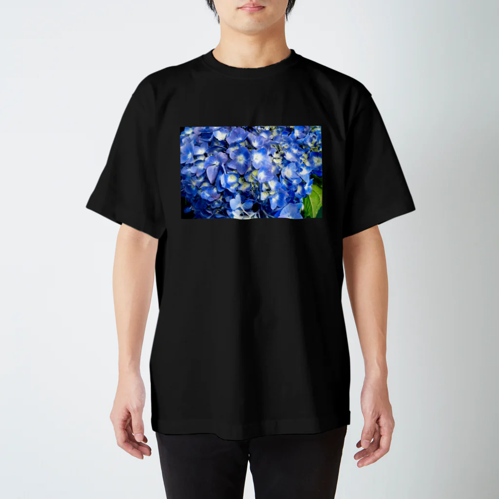 あかつきのアジサイ アオ Regular Fit T-Shirt