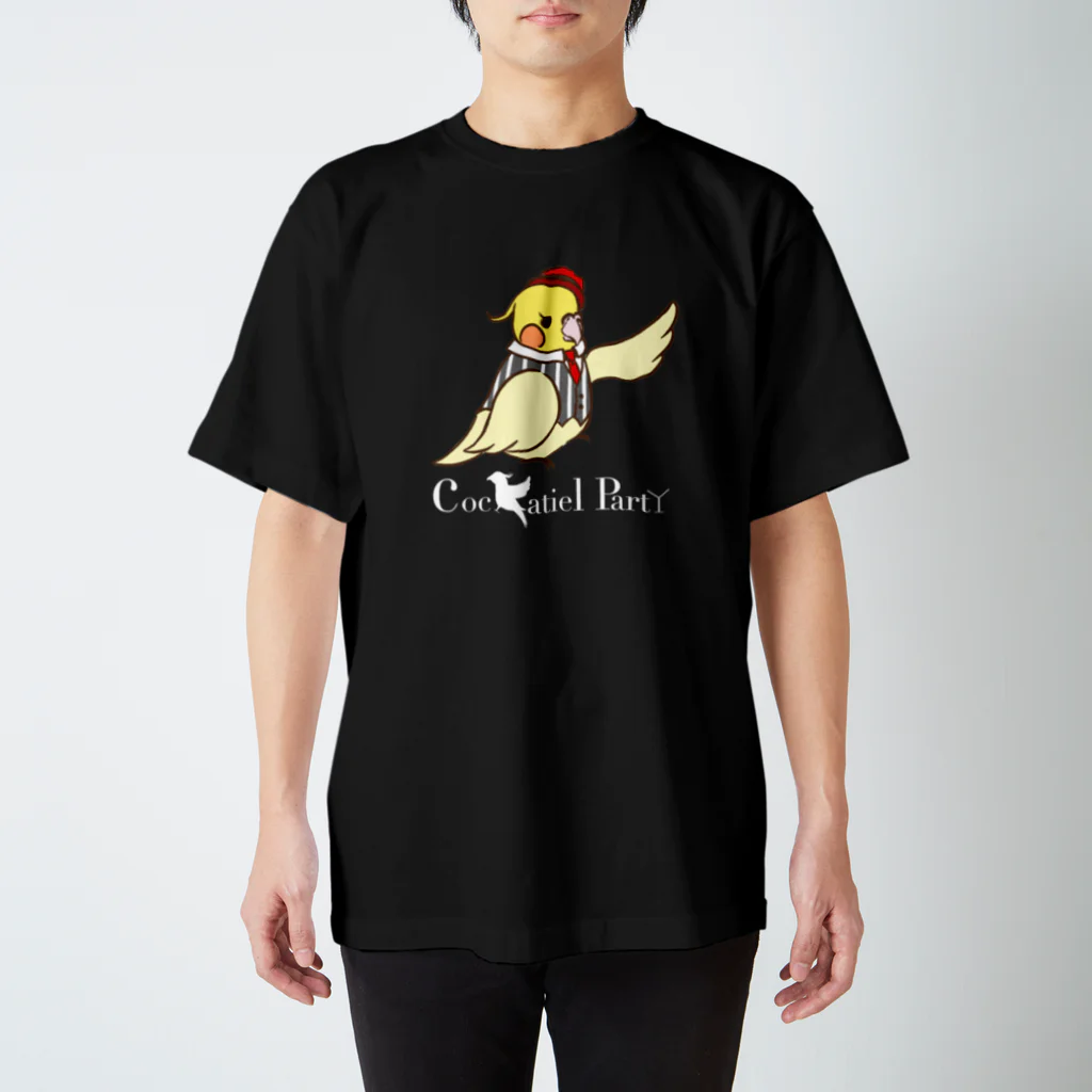 Cockatiel PartYのCockatiel  PartYのビッグロゴアイテム(ロゴ白文字) スタンダードTシャツ