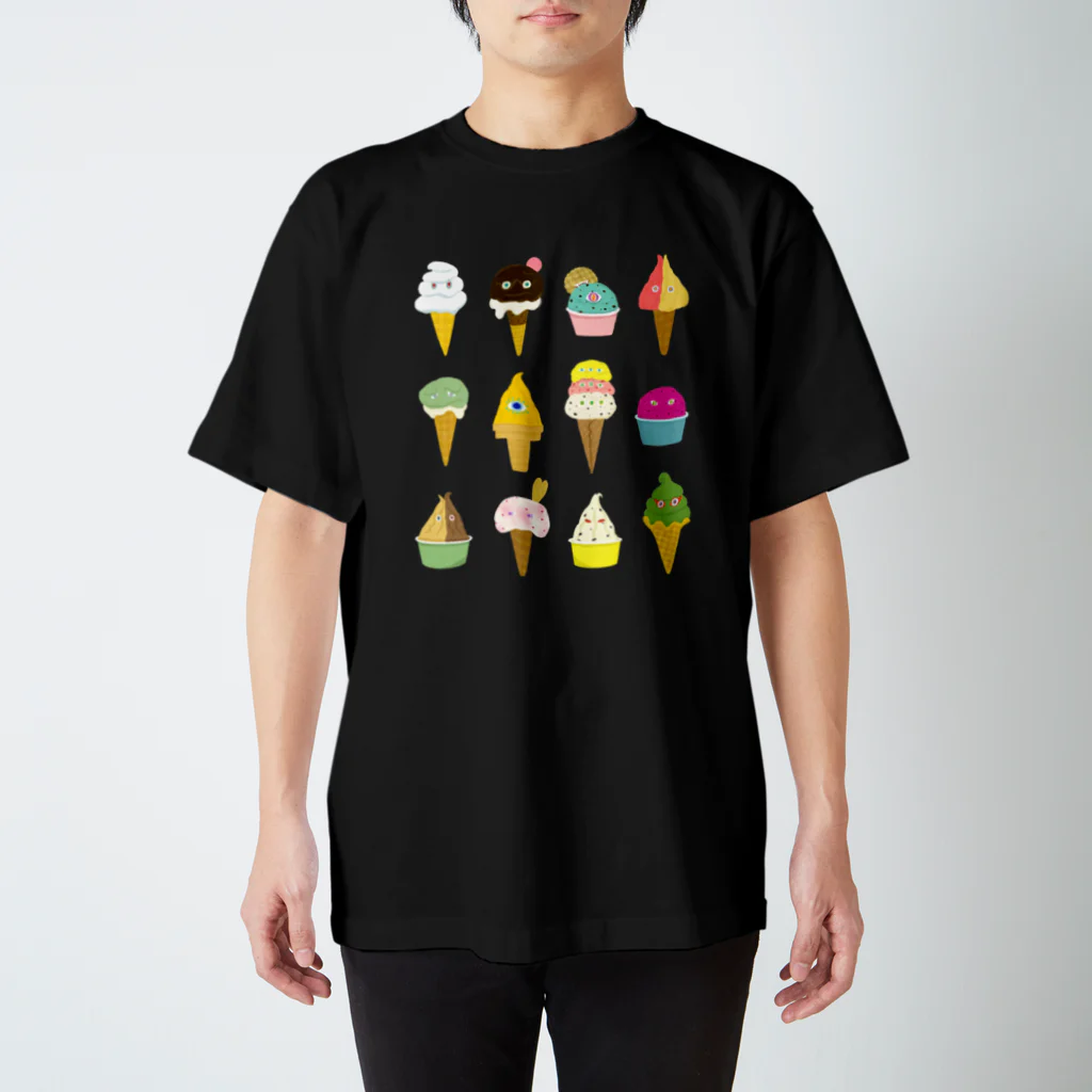 Hen+nanoのジェラートモンスター Regular Fit T-Shirt