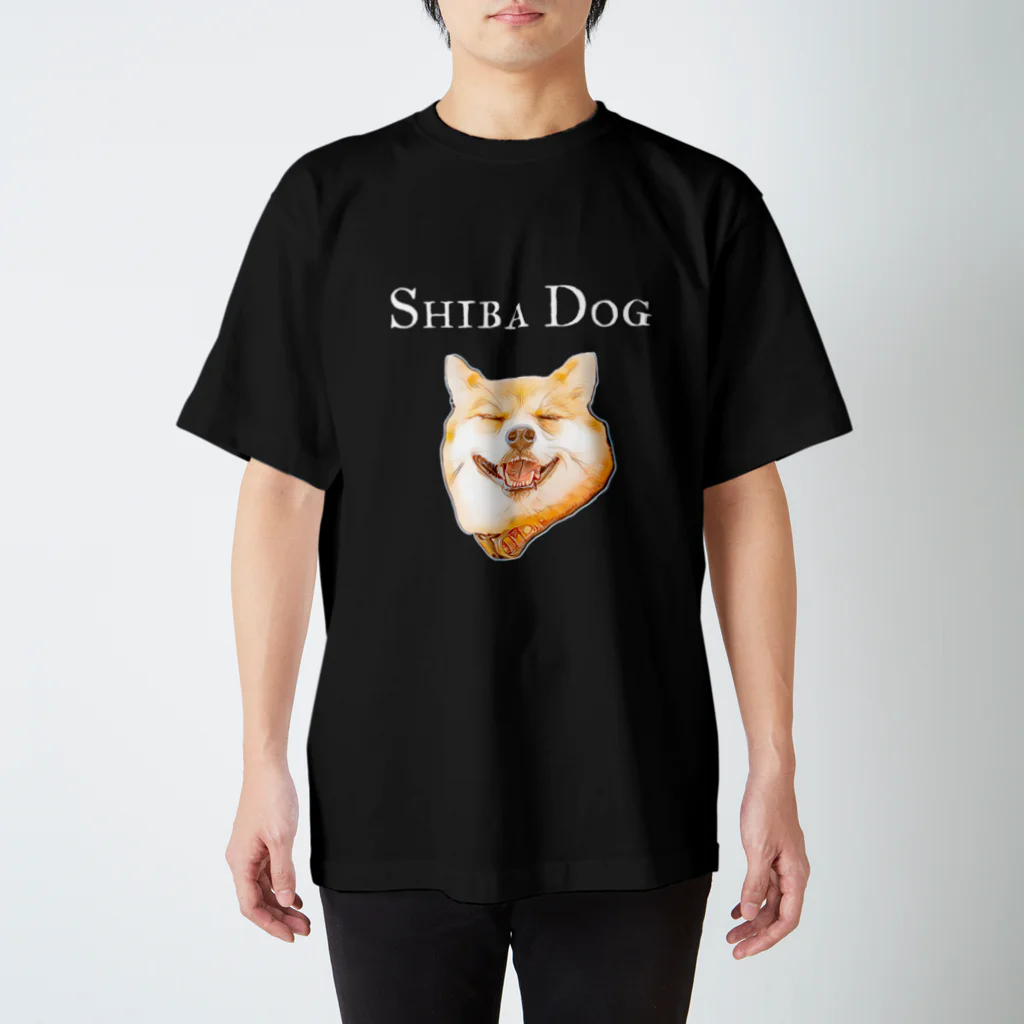 74 no me loveの柴犬tee スタンダードTシャツ