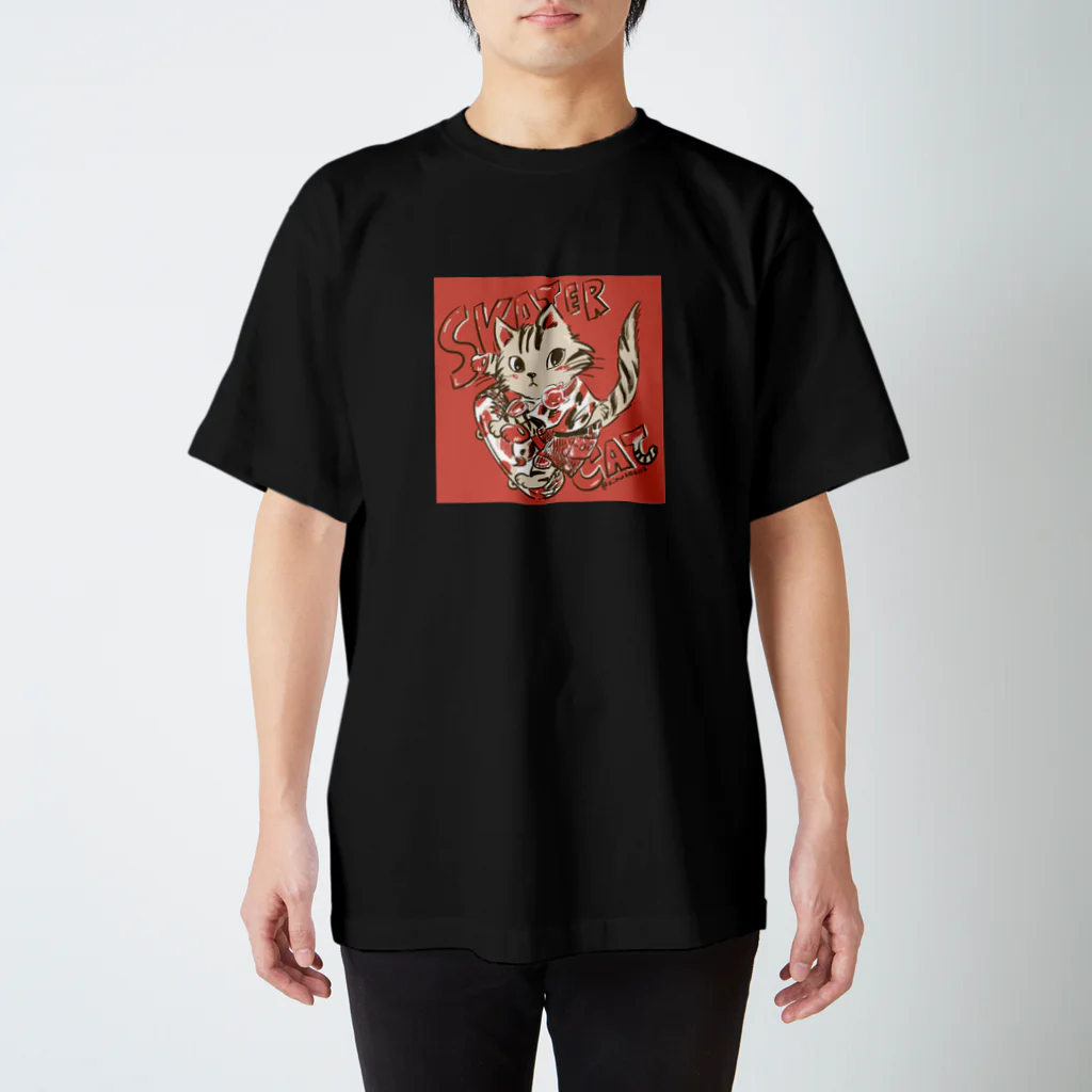 猫のきぬくんのお店のSKATER CAT Regular Fit T-Shirt