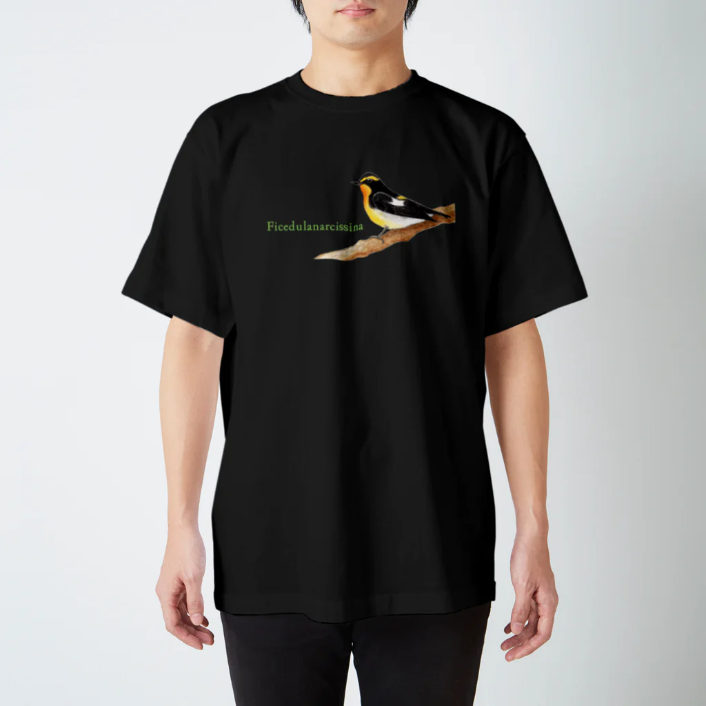 群緑の森（ぐんろくのもり）のキビタキ 2 スタンダードTシャツ