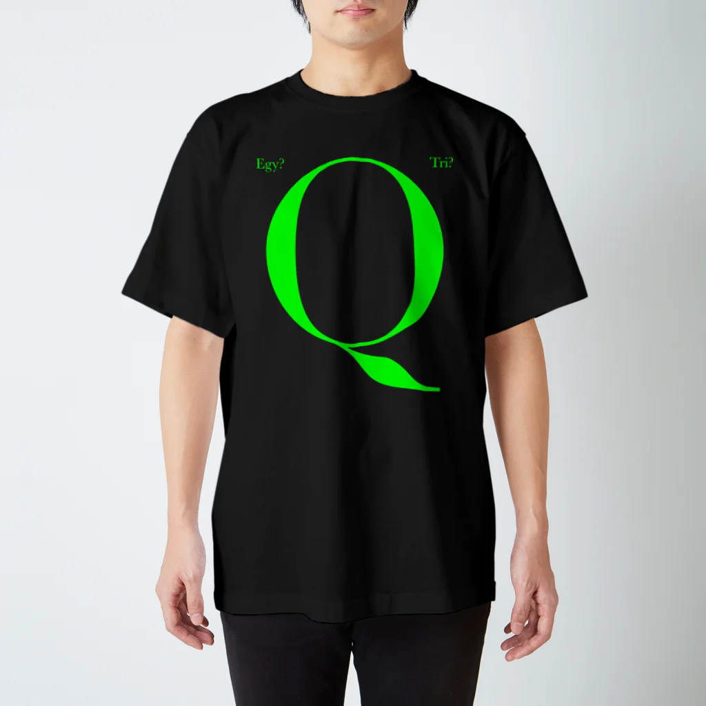 Egyptian TriangleのET "Q" GRN Regular Fit T-Shirt