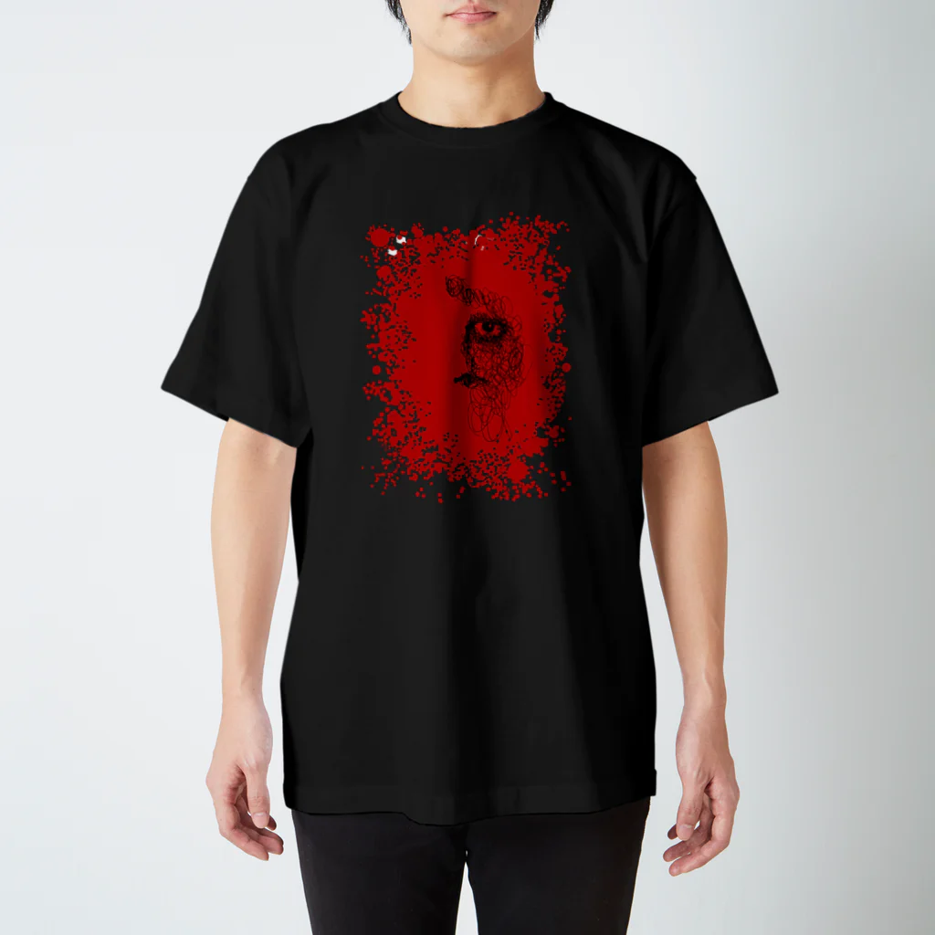 工房ＨＡＮＺＯＵのラフ画 No.3 BLOOD スタンダードTシャツ