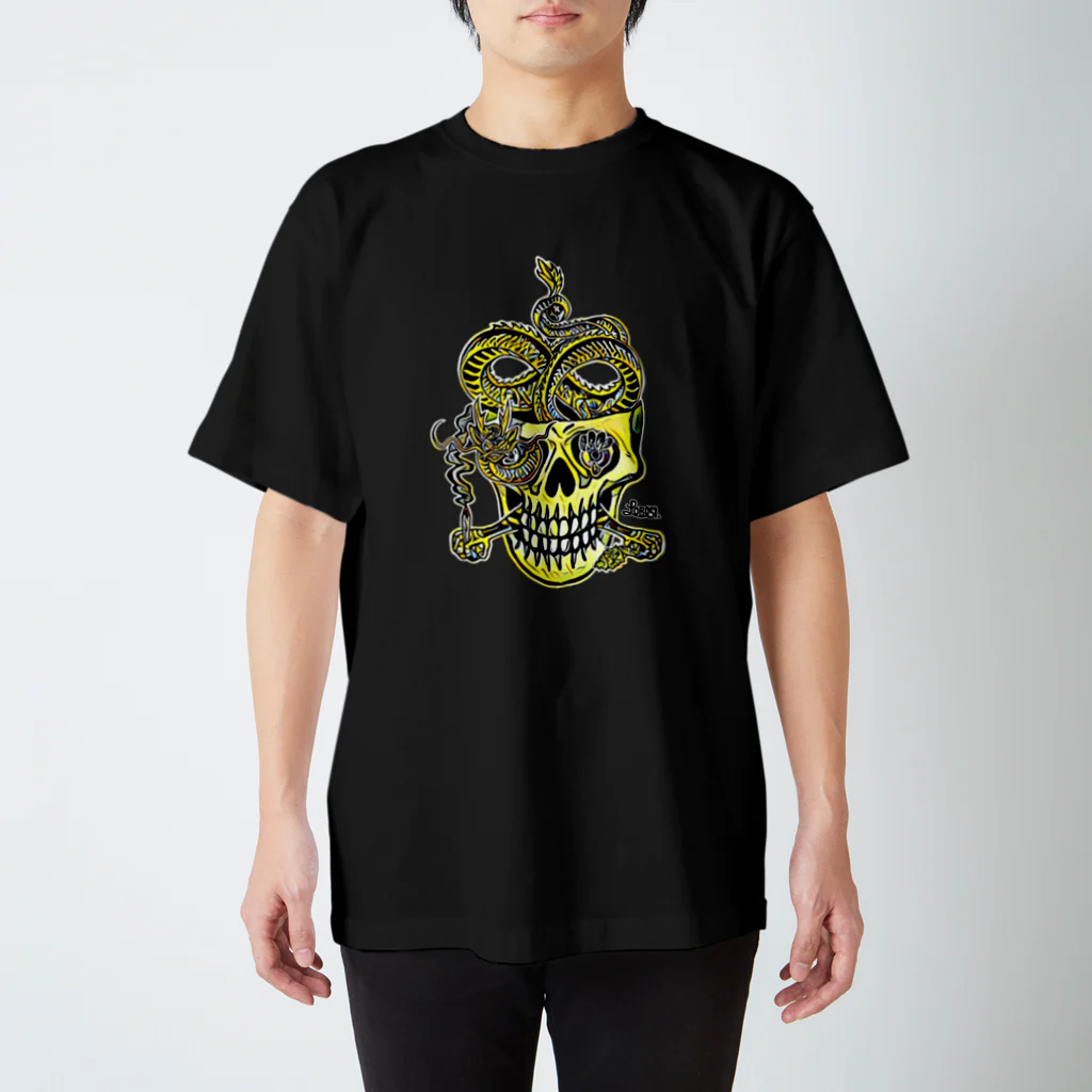 Mobile Gift Shop のDragon Skull Regular Fit T-Shirt