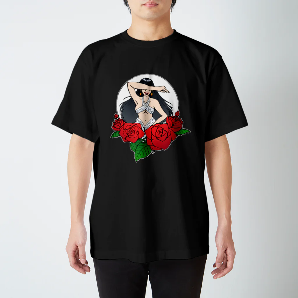 惑星さん太郎の薔薇と彼女 スタンダードTシャツ