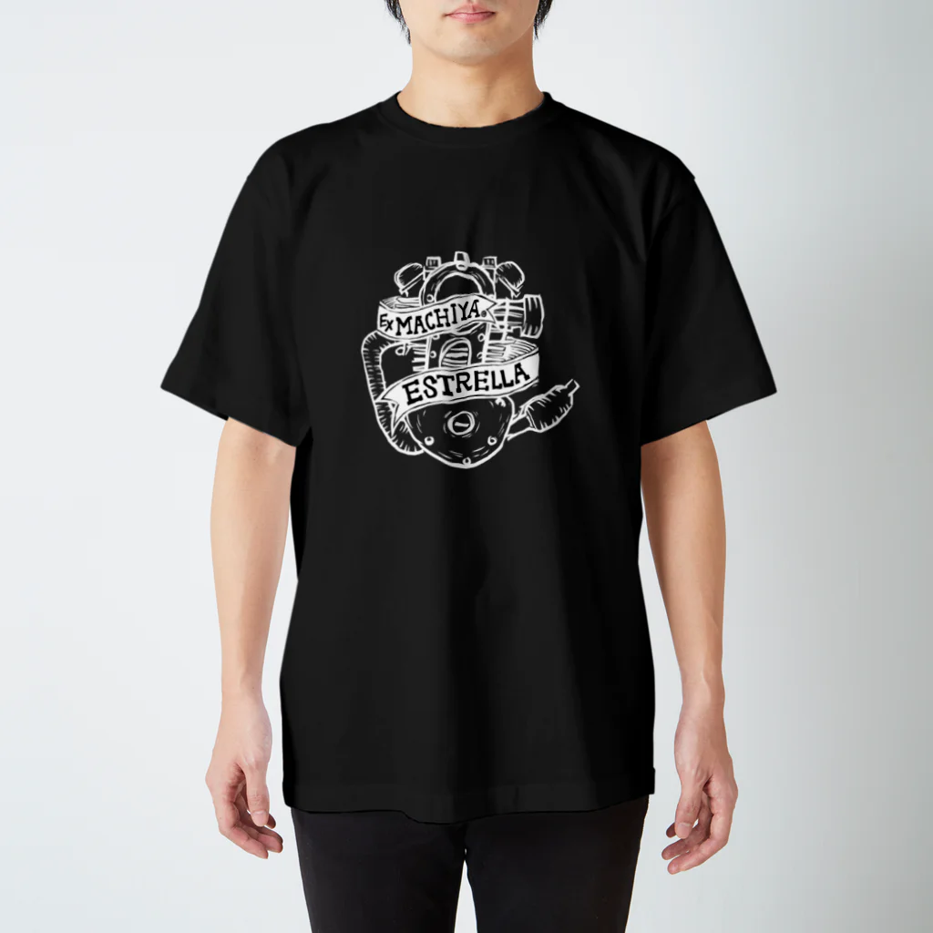 machiperの単気筒エンジン スタンダードTシャツ