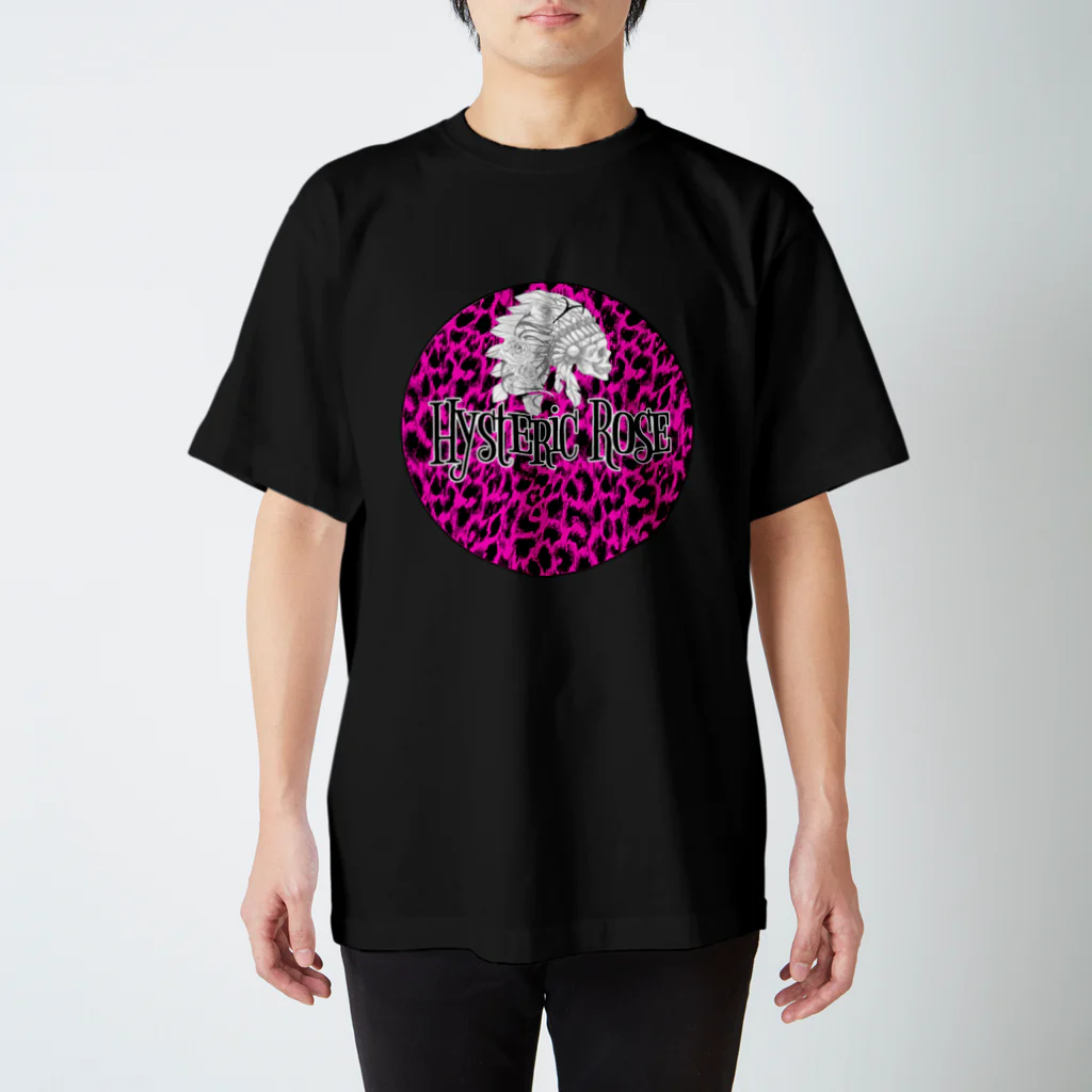 Bounty rose studio アパレルのHysteric roseバンドグッズ ピンク Regular Fit T-Shirt