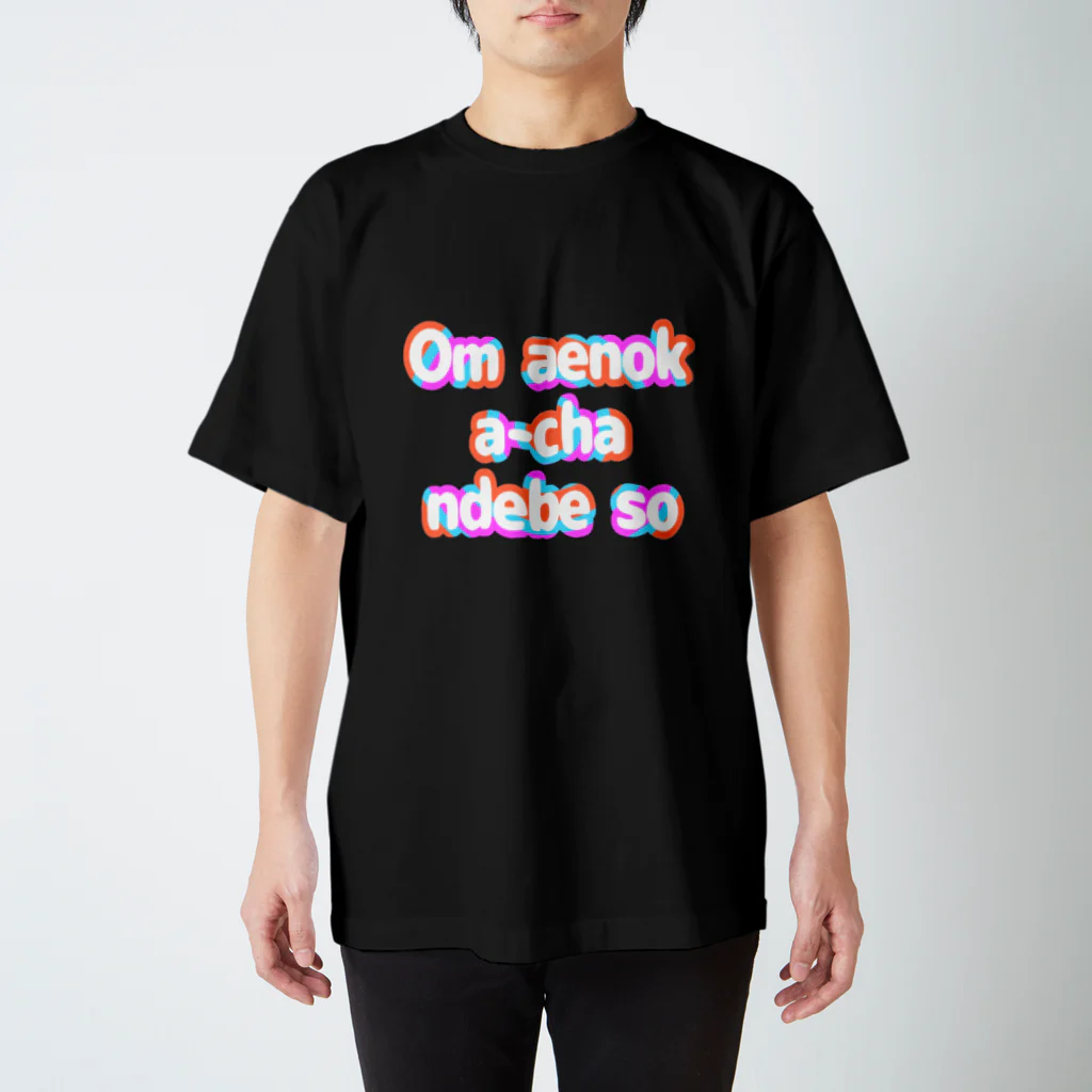 ken_ikedaのおしゃれローマ字Tシャツ(お前のカーチャンでべそ) Regular Fit T-Shirt