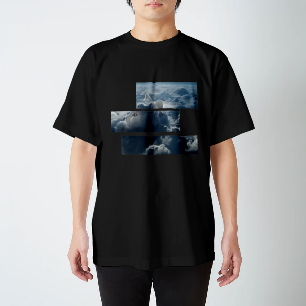 シン・ネコのtranquillité  猫と宇宙 Regular Fit T-Shirt