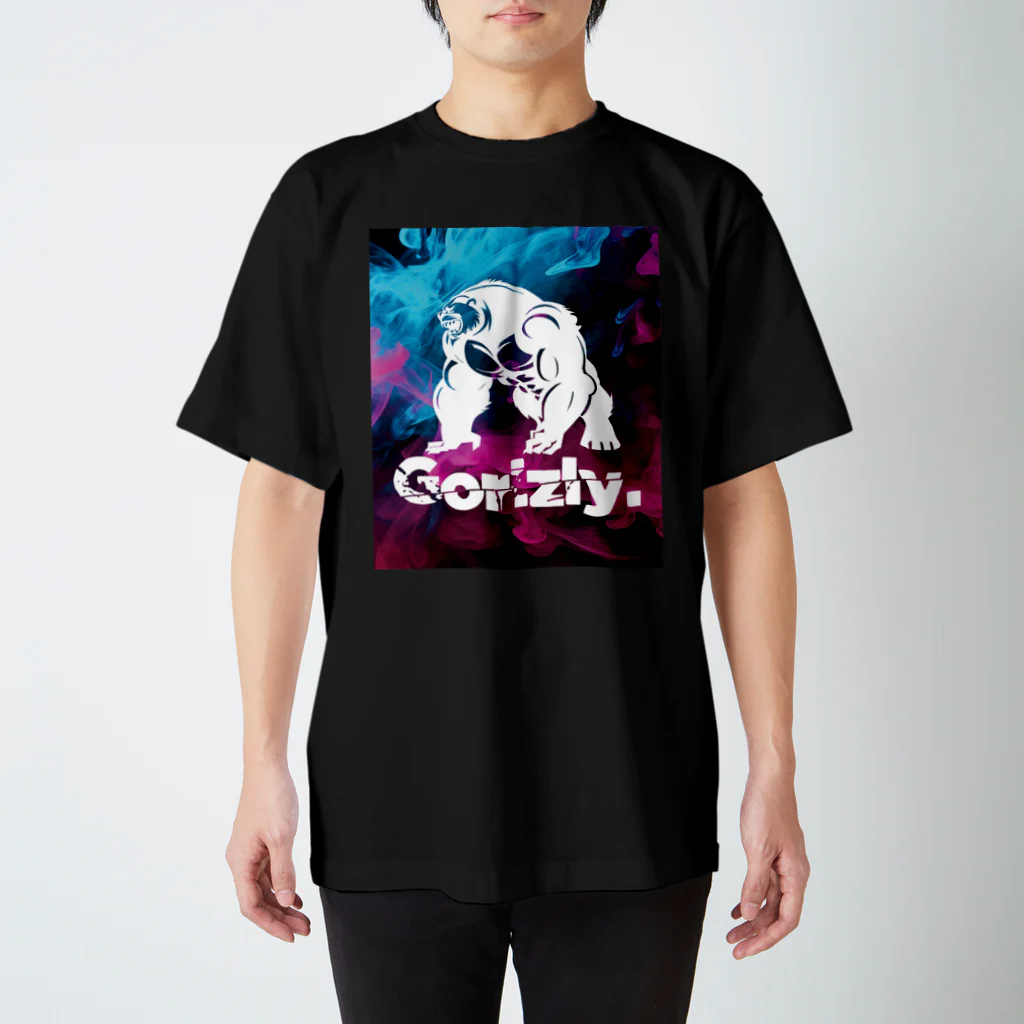 Gorizly OfficialのGorizly_ロゴ #002(Black) スタンダードTシャツ