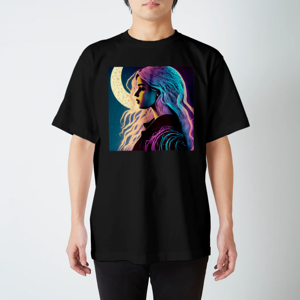 累さんの自由帳の美女の横顔 スタンダードTシャツ