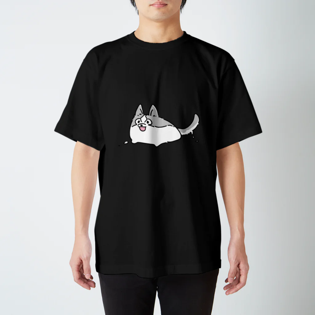 ゆ〜るころころのハスキーすらいぬ スタンダードTシャツ