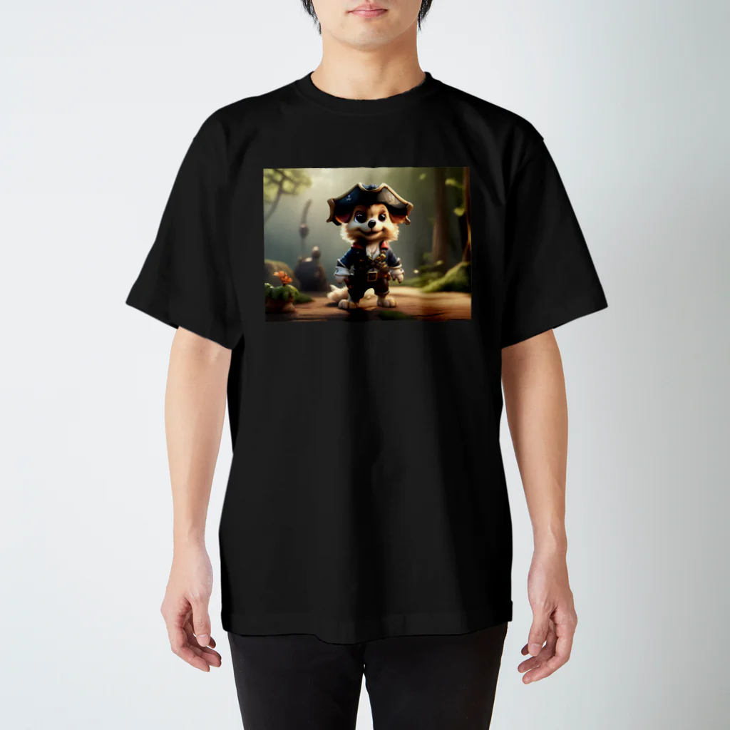 🔥AI art shop🔥の海賊の子犬 スタンダードTシャツ