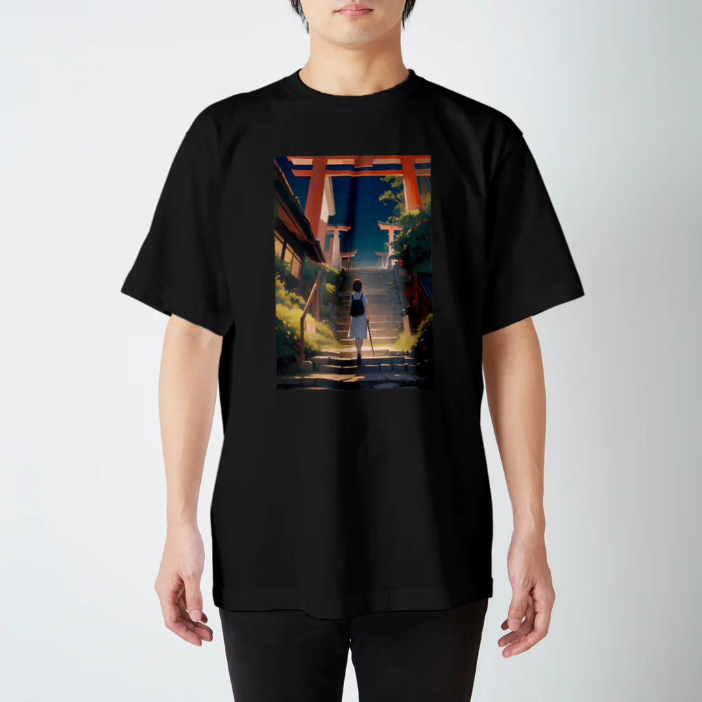 卯月なのかのStairway Journey　〜紡がれる架け橋の旅〜　No.1　「これより神の地」 スタンダードTシャツ