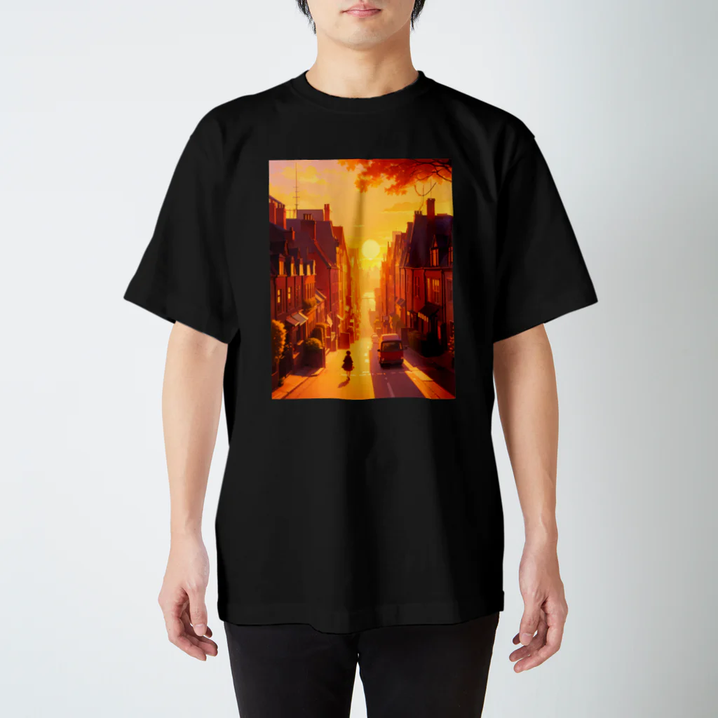 卯月なのかのTwilight Journey　〜黄昏に染まる世界の旅〜　No.1「Twilight Town」 スタンダードTシャツ