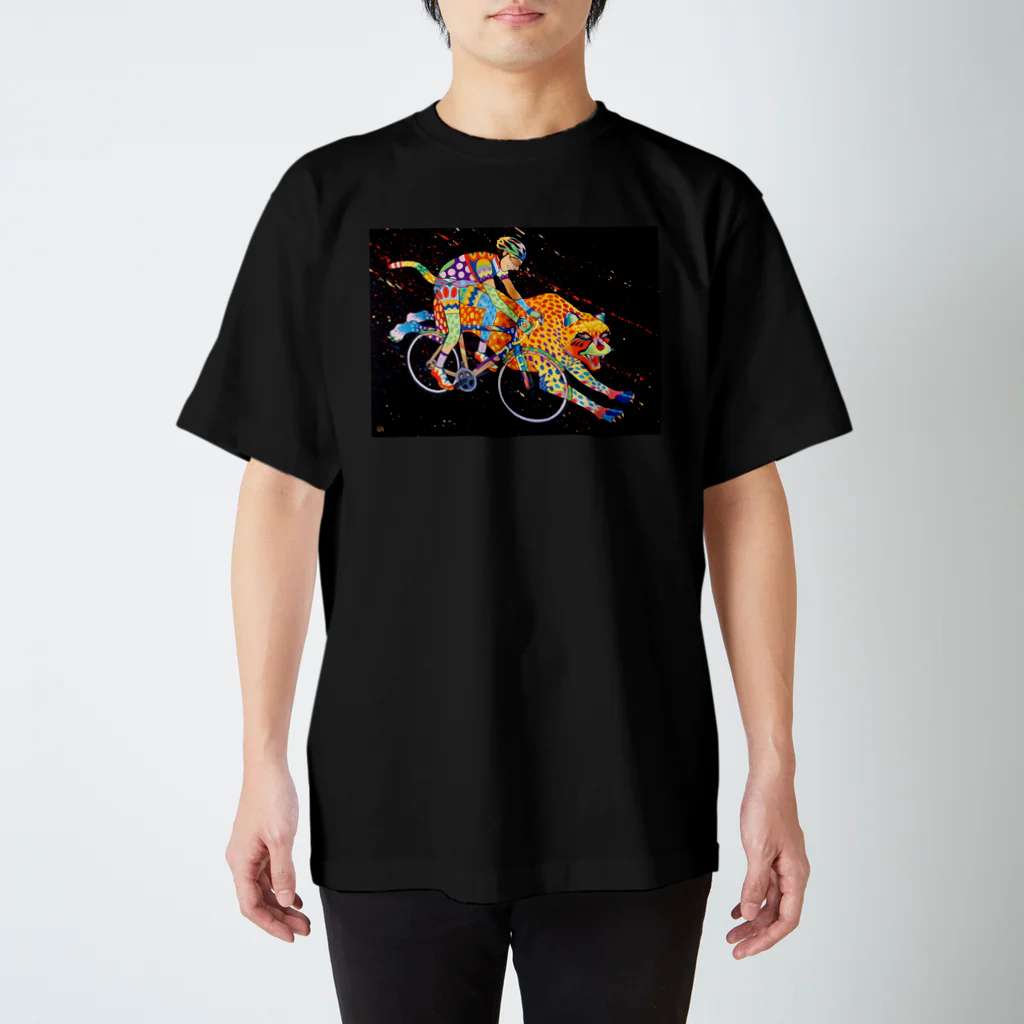 PちゃんのPちゃんアート作品『闘争心』サコッシュ スタンダードTシャツ