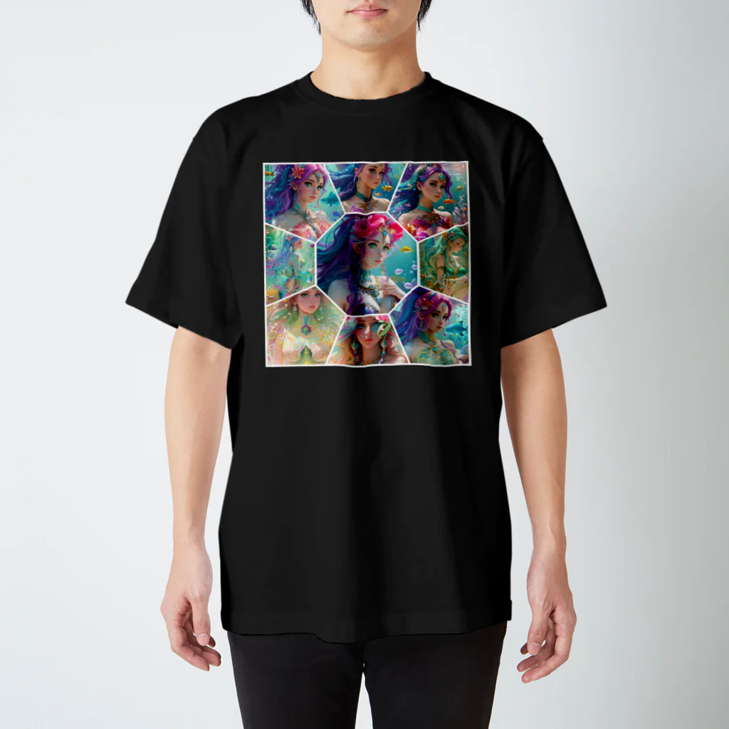 💖宇宙整体♪🌈♪こころからだチャンネル♪💖のhealing mermaidスペシャル スタンダードTシャツ