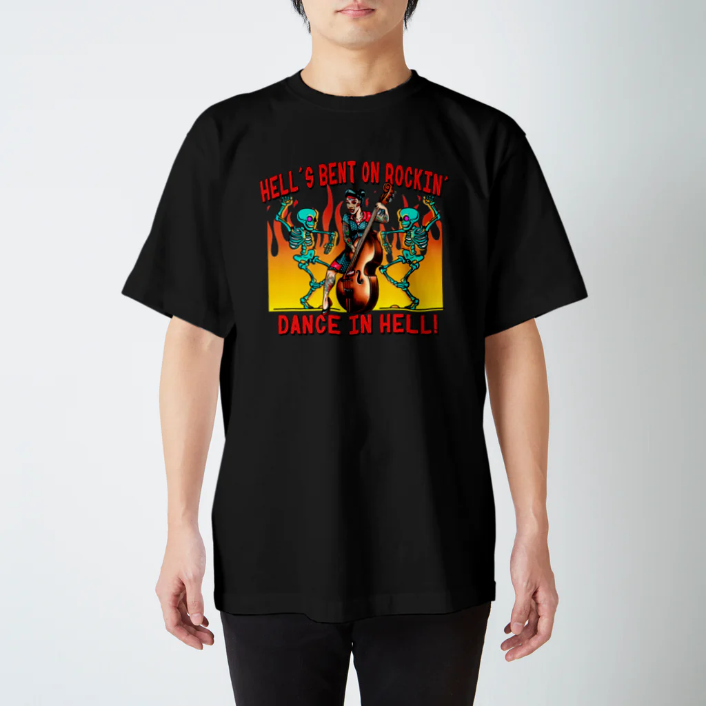 islandmoon13の地獄のライブ　　ロカビリー、サイコビリー スタンダードTシャツ