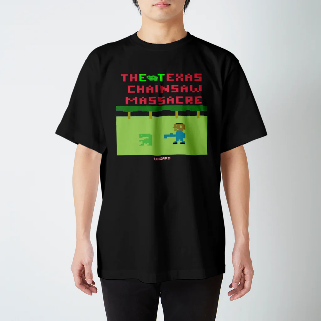 AREA247 <エリア247>  / DUPUDUDE / ATTACK OF THE 50 FEET GEEKSのTH"E T"EXAS CHAINSAW MASACRE スタンダードTシャツ