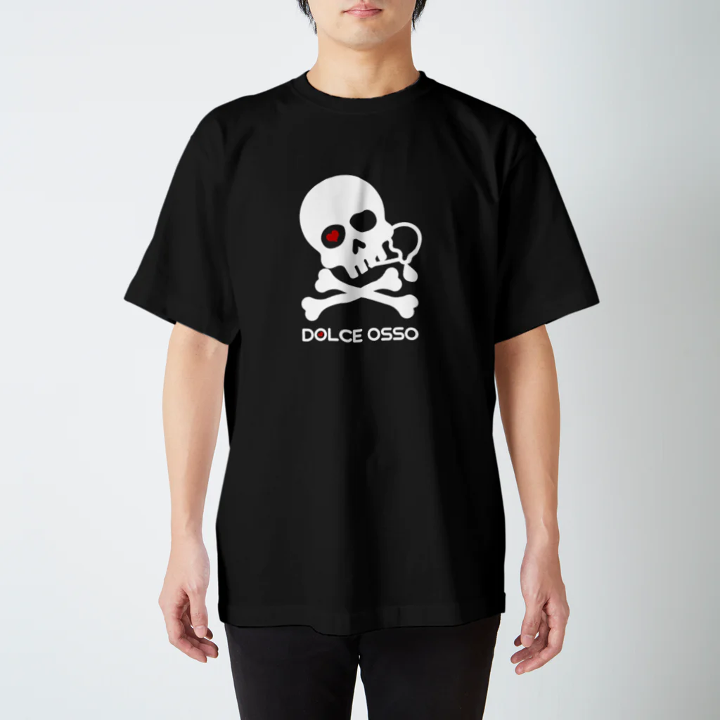 DOLCEOSSOのDOLCE OSSO ”ドルチェオッソ”　ホワイト　 スタンダードTシャツ