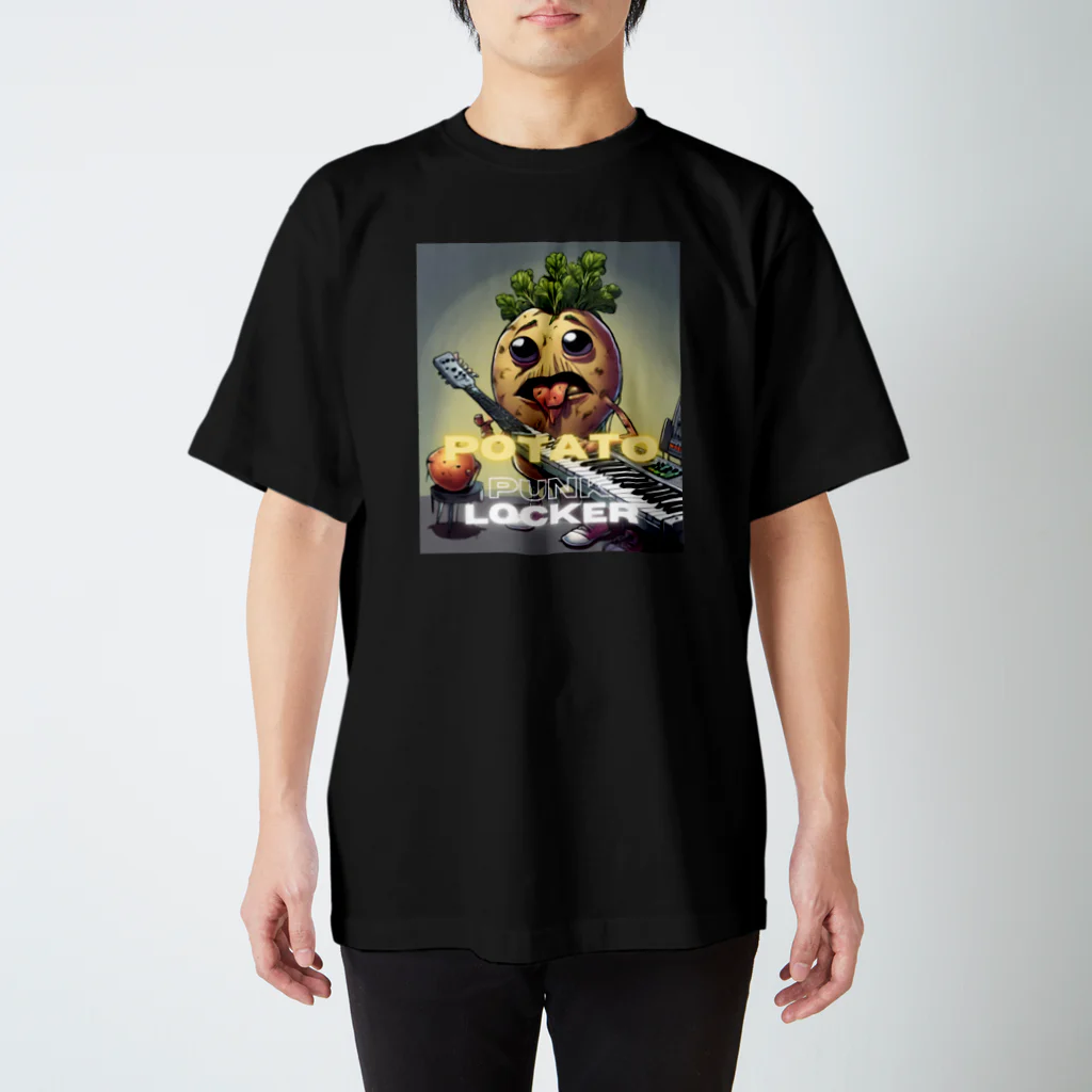 ケマオの店「ZF」の🥔ベジロック「じゃがいもくん」🎸 スタンダードTシャツ