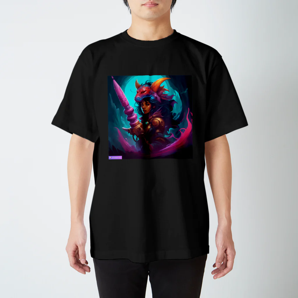 AI.comのAIびじょモンアート Regular Fit T-Shirt