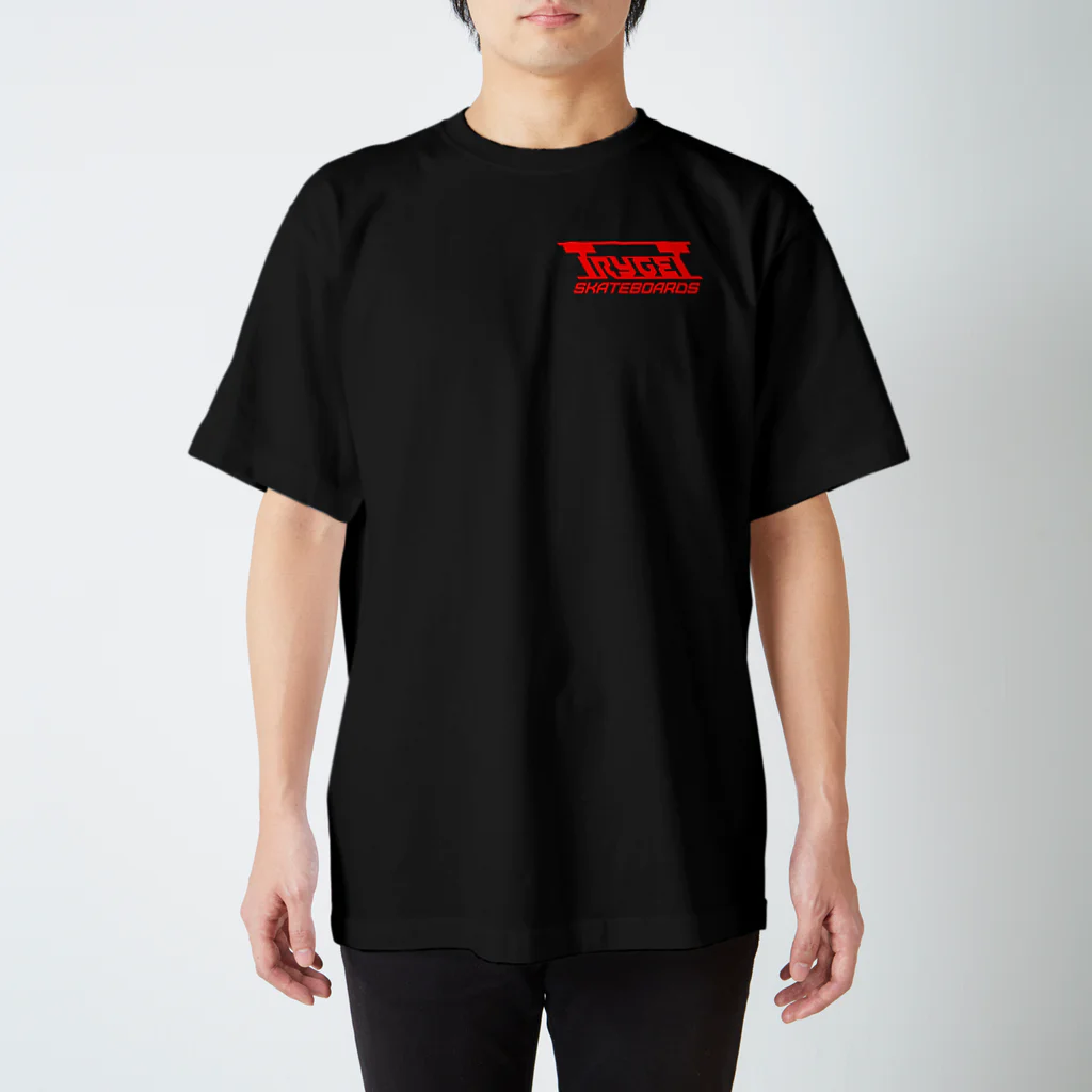 TRYGETサンプル実験中のTRYGET 黒　Ver2 スタンダードTシャツ