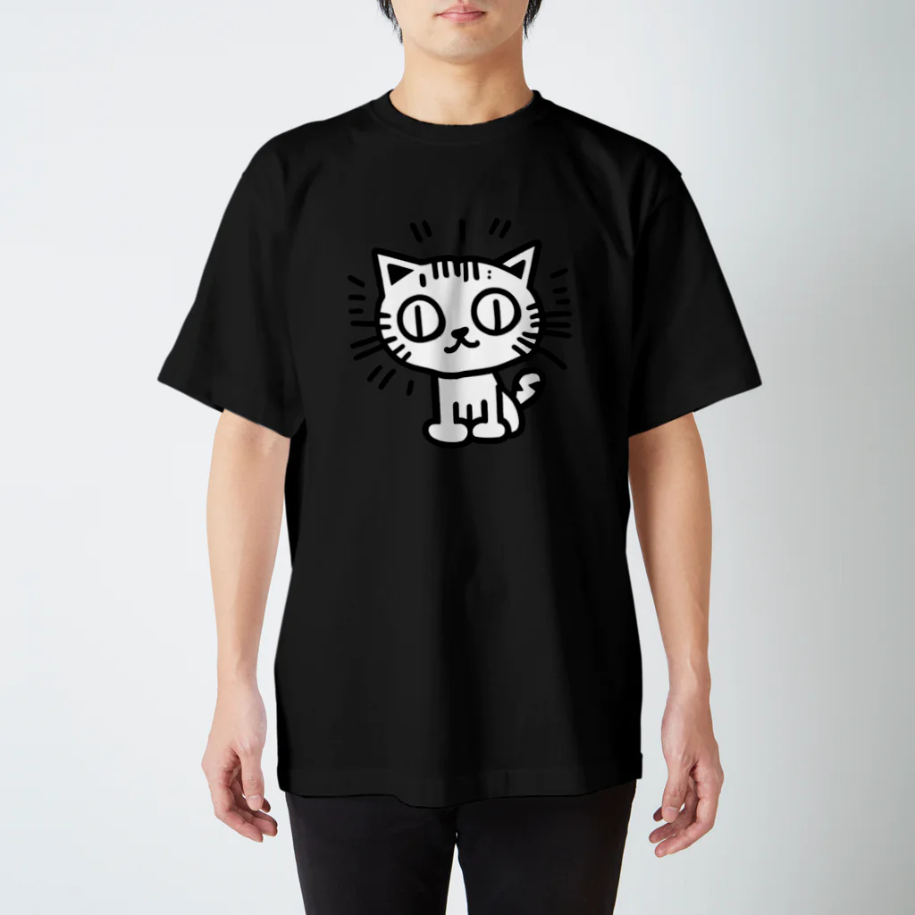 ファンキーなおのキーヘリ風キャット前プリＴ スタンダードTシャツ