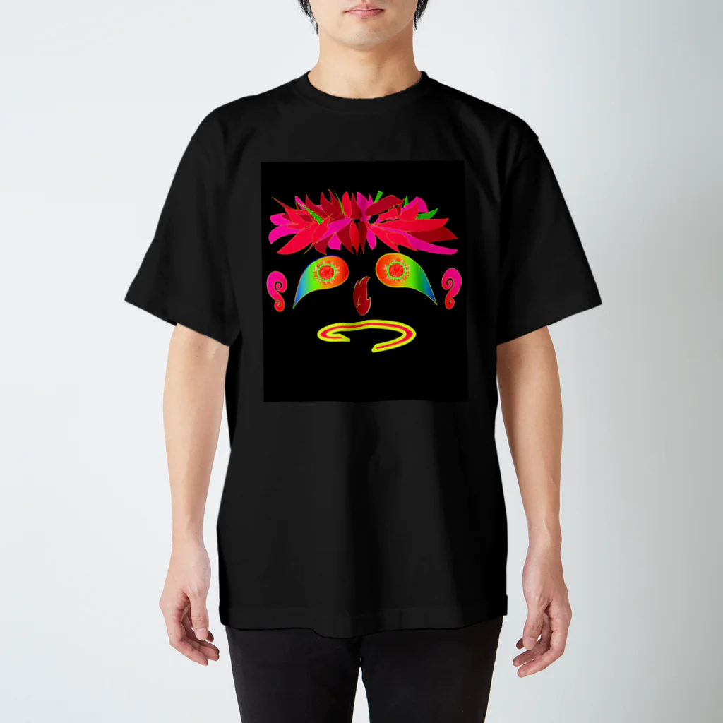 HirockDesignJapanのLeaf Face Art2 スタンダードTシャツ