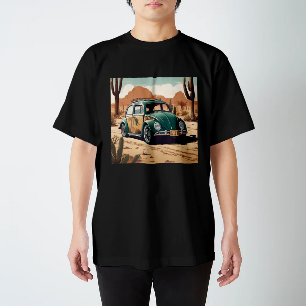 底辺の底辺好きな事を気ままに…。の砂漠のペイントビートルカー スタンダードTシャツ