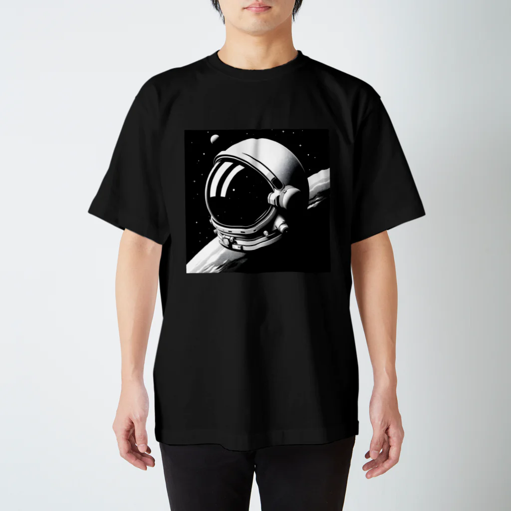 seiya_CosmicPioneerの宇宙飛行士の眼差し スタンダードTシャツ