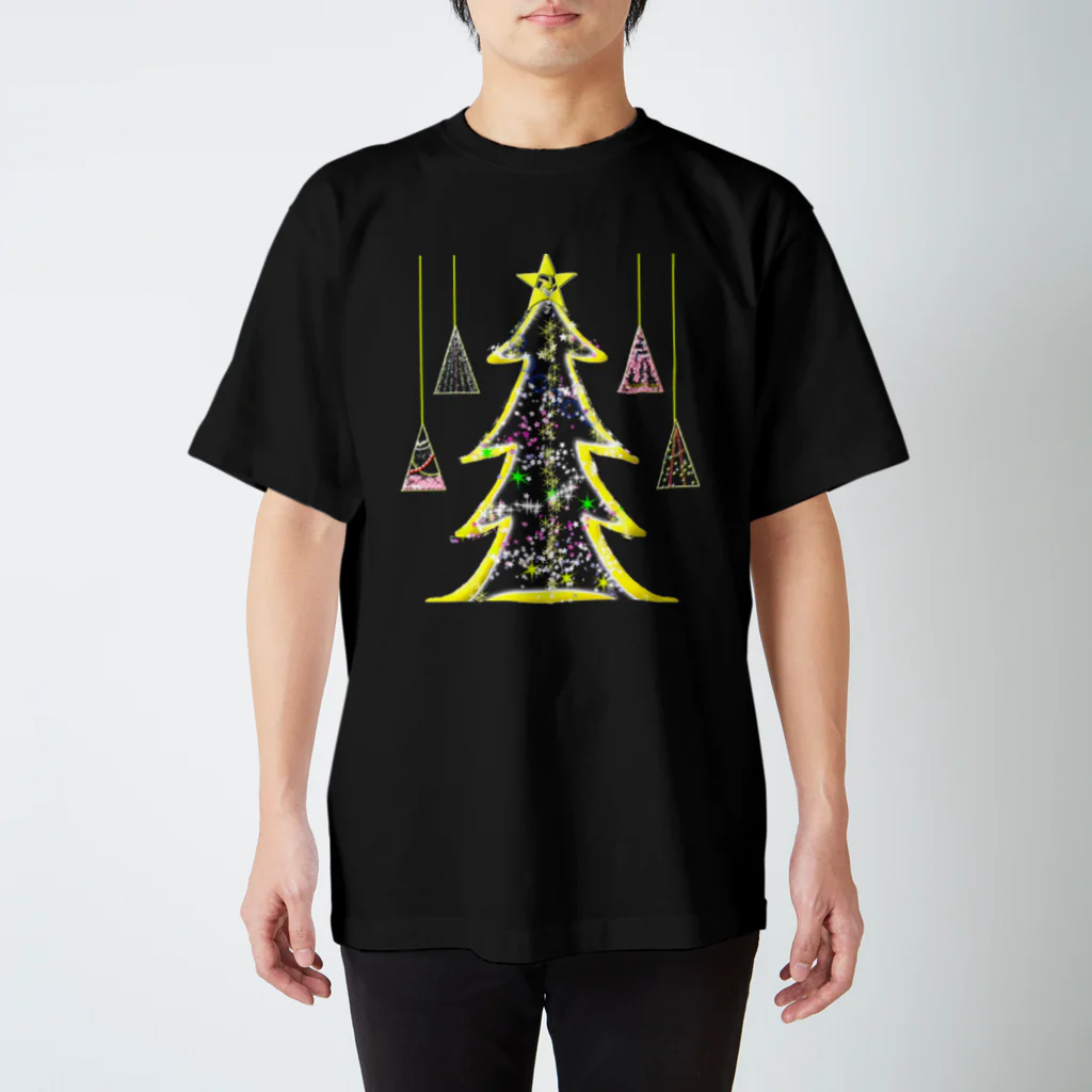 月夜のタツノオトシゴのSo this is Christmas スタンダードTシャツ