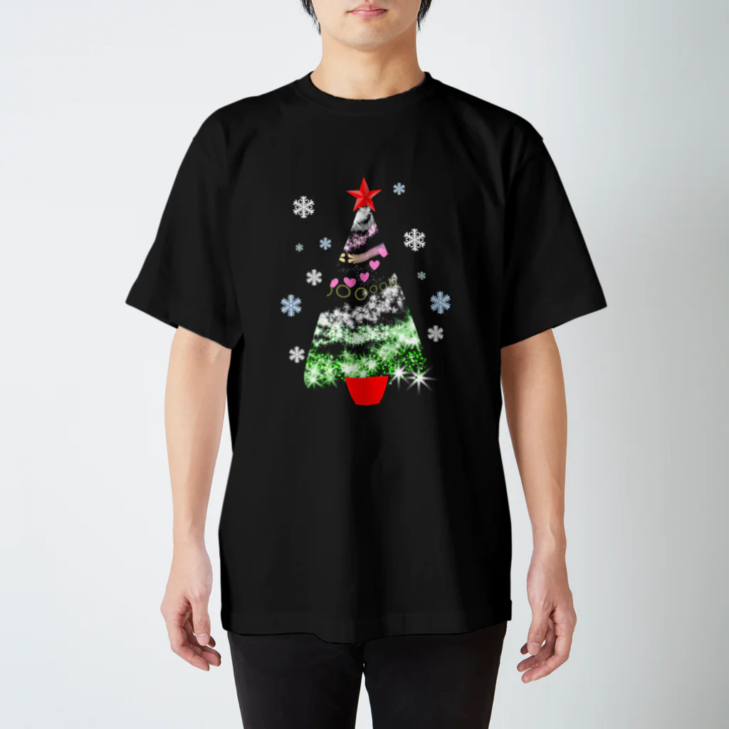 月夜のタツノオトシゴのwhite christmas Regular Fit T-Shirt