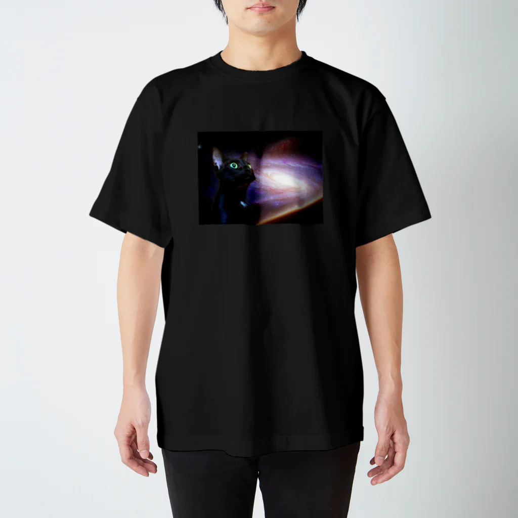 hashiba_のspace cat スタンダードTシャツ