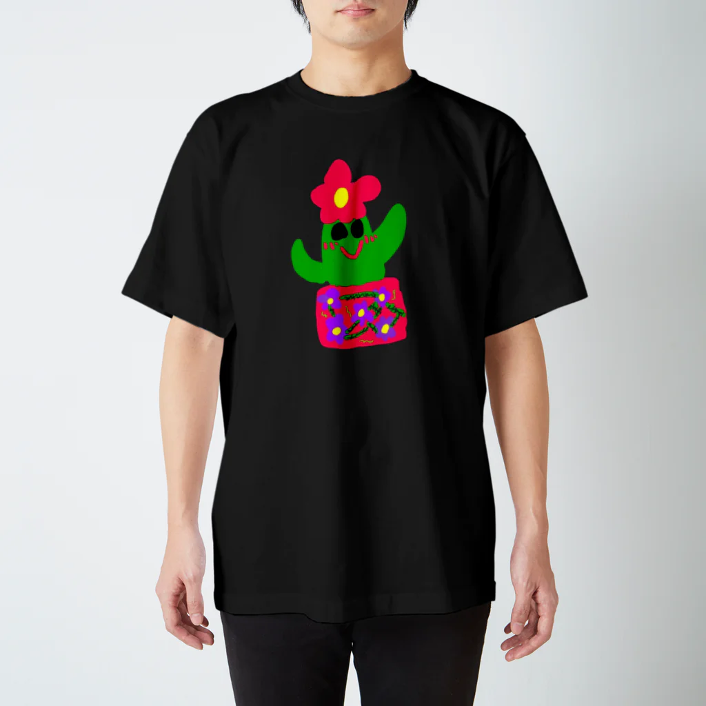 pikatti_yukiguniの花サボちゃん スタンダードTシャツ