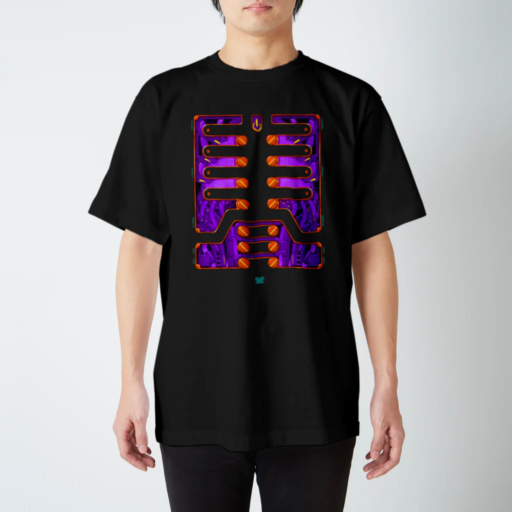 ザギザギ/ZAGIZAGIのBi-Bone type4 スタンダードTシャツ