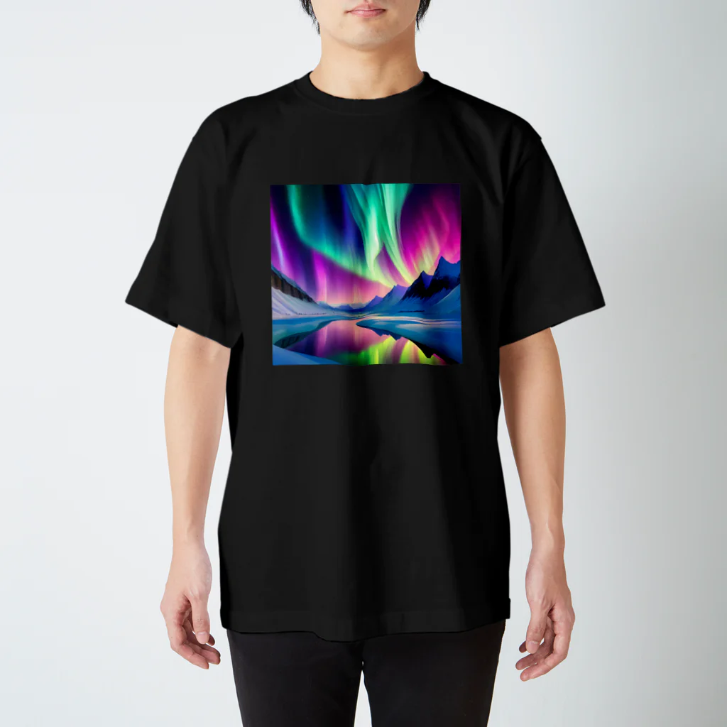 のんびりアート工房の北極のオーロラ Regular Fit T-Shirt