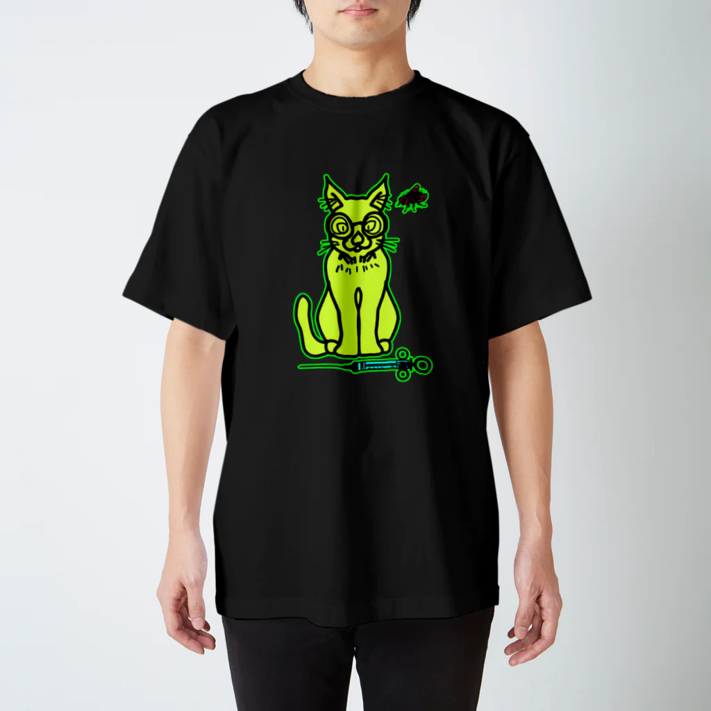 JINPIN (仁品)の待ちきれない猫 Regular Fit T-Shirt