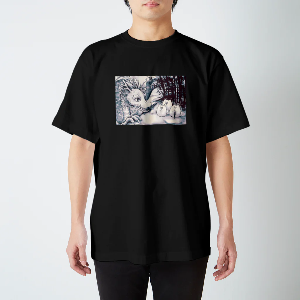 ポメラニ屋の水墨画風ドラゴンポメラニアン2024 Regular Fit T-Shirt