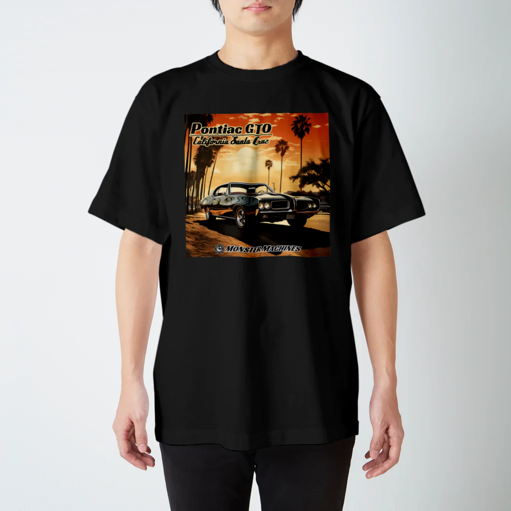 ｱｰﾄｷﾞｬﾗﾘｰ こっそり堂 (笑のPontiac GTO  California Santa Cruz モンスターマシーン スタンダードTシャツ