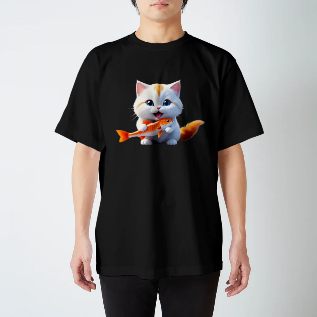 〜たけしゃんのお店〜のネコの幸せ① Regular Fit T-Shirt