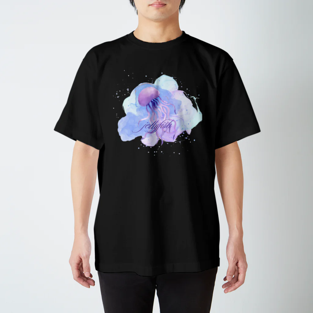 ふぇありぃているの水彩くらげ Regular Fit T-Shirt