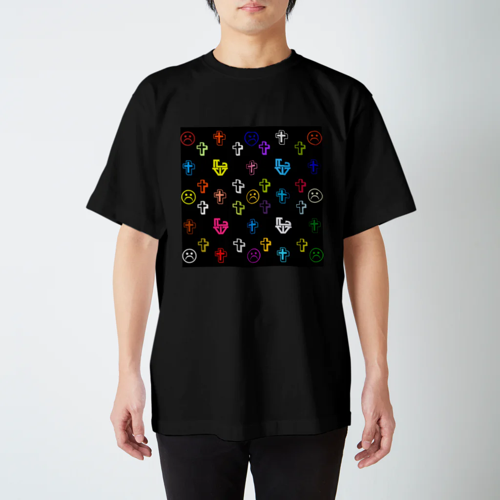 Ａ’ｚｗｏｒｋＳの剽窃のモノグラムマルチノワール スタンダードTシャツ