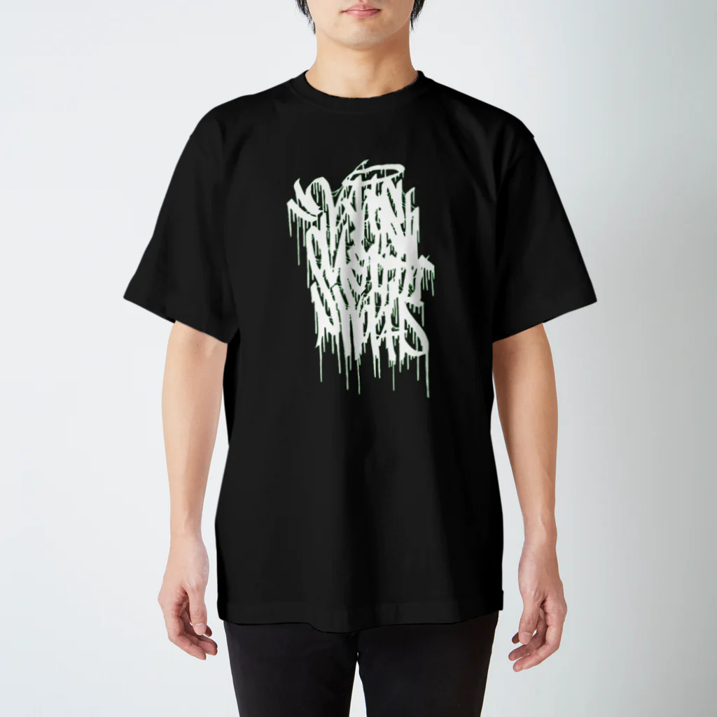 Vanishment This World（SUZURI限定販売）の【公式】Vanishment This World 2024　白ロゴ Regular Fit T-Shirt